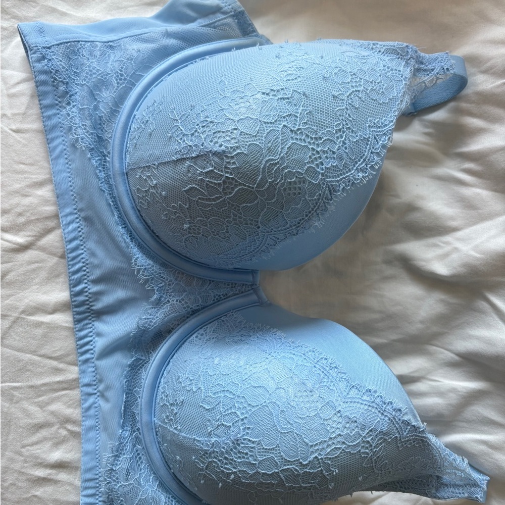 Auden Light Blue Lace Bra